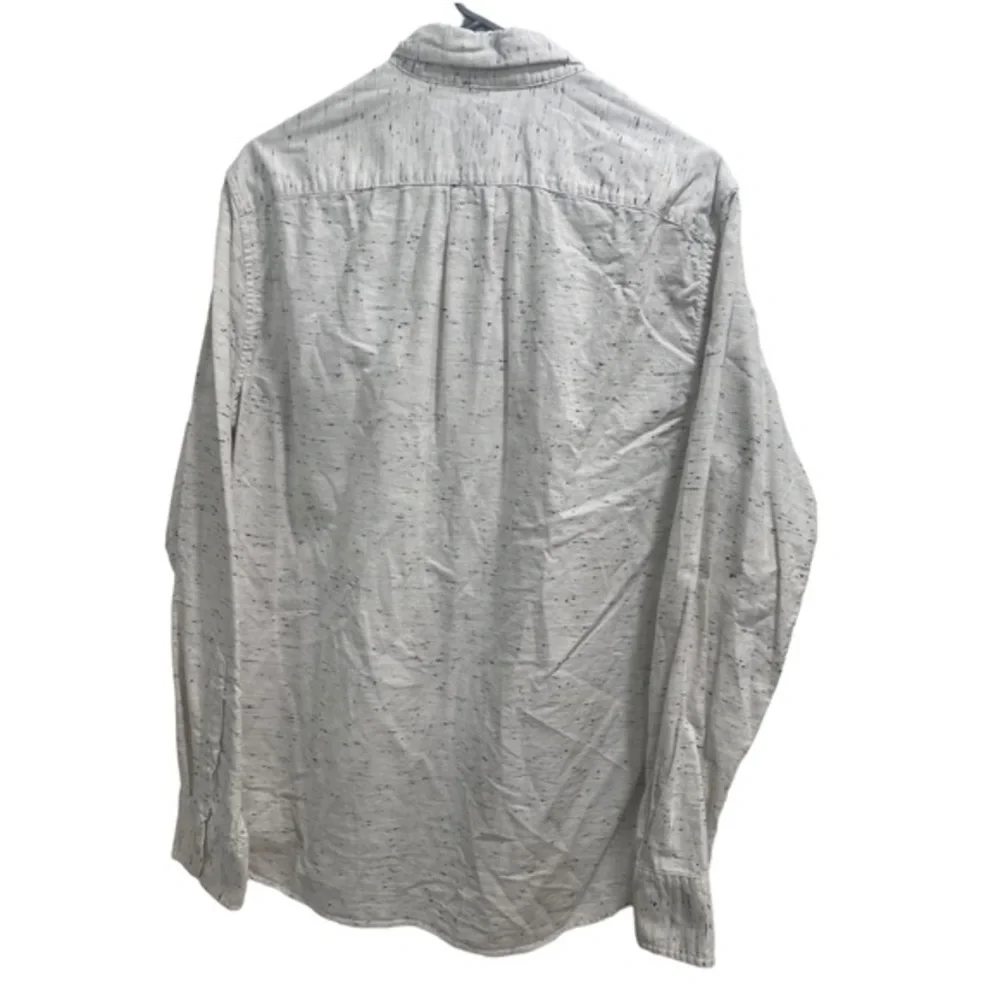 Men’s J.Crew Slim‎ Button Down Long Sleeve size Medium EUC White & Black